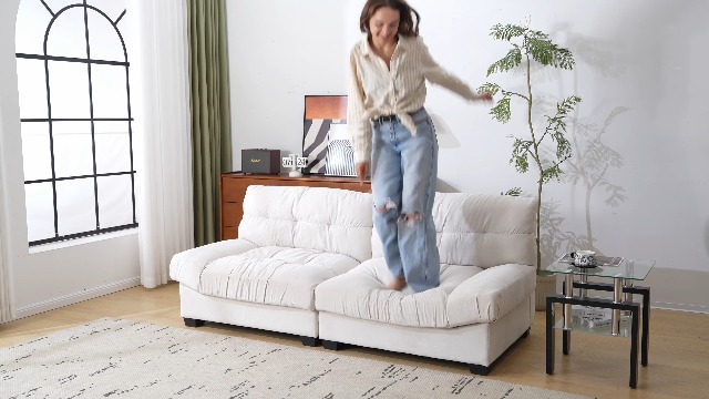 Amazon.com: VINGLI White Cloud Couch, 80